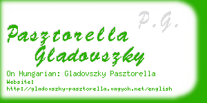 pasztorella gladovszky business card